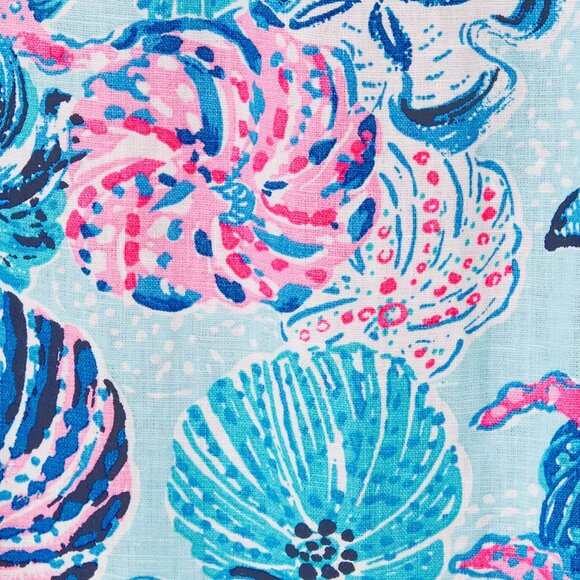 Lilly Pulitzer Amerie Linen Midi Dress in "Bahamas Beachcomber" NWT - Medium - Picture 4 of 7